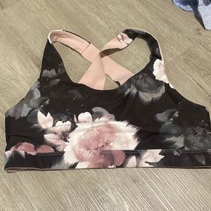 Floral sports bra